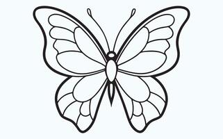 Butterfly in Flight Sketch image cliapart vector