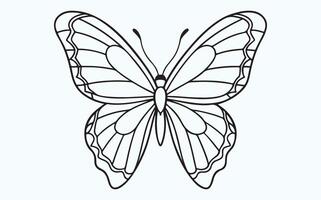 Elegant Butterfly Sketch image clipart vector