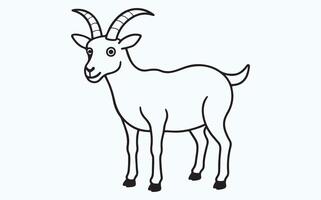 Goat sketch drawing image vector