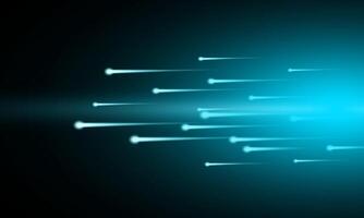 High speed. space with comets dark background. vector