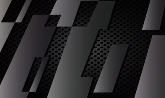 Abstract dark background with metallic elements. stainless blank space. vector