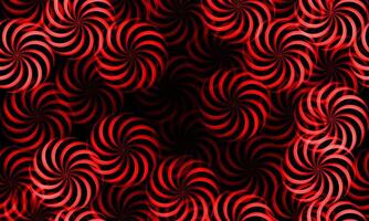 Abstract seamless pattern with red circle elements on dark background. vector