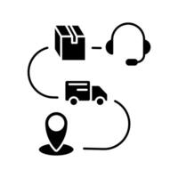 supply chain concept line icon. Simple element illustration. supply chain concept outline symbol design. vector