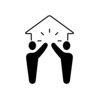 neighborhood concept line icon. Simple element illustration.neighborhood concept outline symbol design. vector