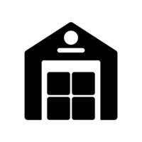 warehouse concept line icon. Simple element illustration. warehouse concept outline symbol design. vector
