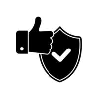 trust concept line icon. Simple element illustration.trust concept outline symbol design. vector