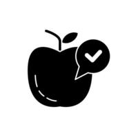 balanced diet concept line icon. Simple element illustration. balanced diet concept outline symbol design. vector