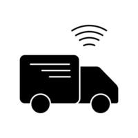 smart logistic concept line icon. Simple element illustration. smart logistic concept outline symbol design. vector