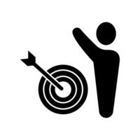 achievable goals concept line icon. Simple element illustration. achievable goals concept outline symbol design. vector