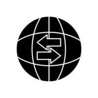 import export concept line icon. Simple element illustration. import export concept outline symbol design. vector