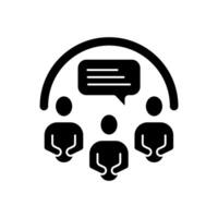 Community icons set. Set of editable stroke icons.Set of Community vector
