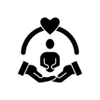 self care concept line icon. Simple element illustration. self care concept outline symbol design. vector