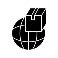 global logistics concept line icon. Simple element illustration. global logistics concept outline symbol design. vector