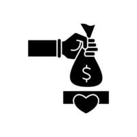 philanthropy concept line icon. Simple element illustration.philanthropy concept outline symbol design. vector