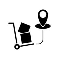 last mile delivery concept line icon. Simple element illustration. last mile delivery concept outline symbol design. vector