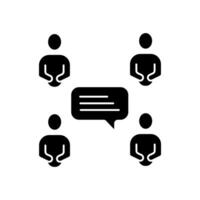 social group concept line icon. Simple element illustration.social group concept outline symbol design. vector