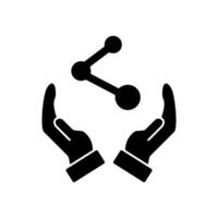 sharing concept line icon. Simple element illustration.sharing concept outline symbol design. vector