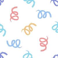 Fun line doodle. Simple childish scribble minimalist trendy design with basic shapes vector
