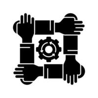 team building concept line icon. Simple element illustration. team building concept outline symbol design. vector