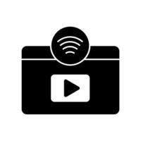 streaming concept line icon. Simple element illustration. streaming concept outline symbol design. vector