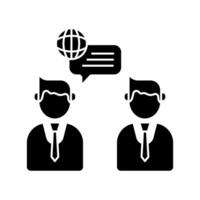 communicate concept line icon. Simple element illustration. communicate concept outline symbol design. vector