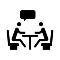 deliberation concept line icon. Simple element illustration. deliberation concept outline symbol design. vector