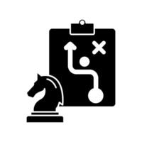 strategy concept line icon. Simple element illustration. strategy concept outline symbol design. vector