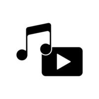 music concept line icon. Simple element illustration. music concept outline symbol design. vector
