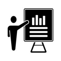 presentation concept line icon. Simple element illustration. presentation concept outline symbol design. vector