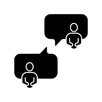 conversation concept line icon. Simple element illustration. conversation concept outline symbol design. vector