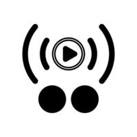 streaming concept line icon. Simple element illustration. streaming concept outline symbol design. vector