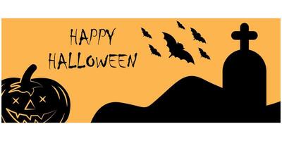 Happy Halloween day element background web icon illustration concept vector