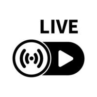 live concept line icon. Simple element illustration. live concept outline symbol design. vector