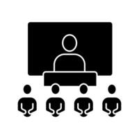 seminar concept line icon. Simple element illustration. seminar concept outline symbol design. vector