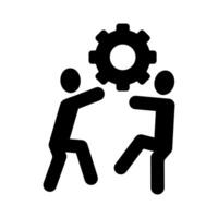 teamwork concept line icon. Simple element illustration. teamwork concept outline symbol design. vector