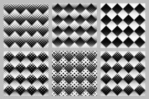 Abstract circle pattern background design set vector