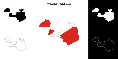Thierstein blank outline map set vector