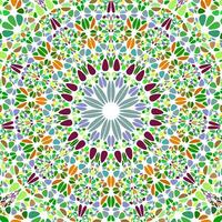 Oriental dynamic abstract round mosaic mandala background vector