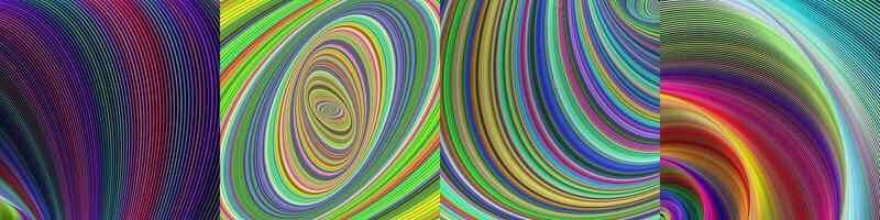 Abstract digital art background collection vector