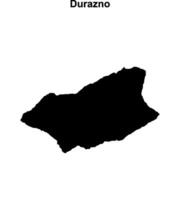 Durazno department blank outline map vector