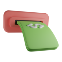 3d illustration of atm, withdraw, payout. It can use for web or apps and many more. png