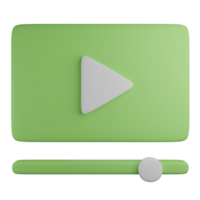3d illustration of play icon, It can use for web or apps and many more purpose. png
