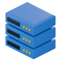3d illustration of server, technology 3d elements, rendering. it can be used for any purpose. png