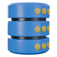 3d illustration of database , technology 3d elements, rendering. it can be used for any purpose. png