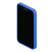 3d illustration of 3d phone or smartphone, 3d elements, rendering. it can be used for any purpose. png