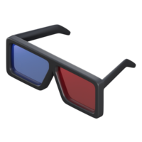 3d illustration of 3d glasses, 3d elements, rendering. it can be used for any purpose. png