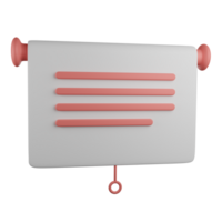 3d illustration of presentation tool, It can use for web or apps and many more. png