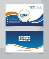 Creative business card design template minimal design vector