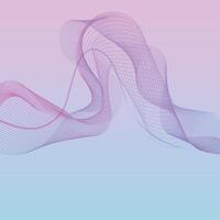 eye catching color wavy lines abstract background vector