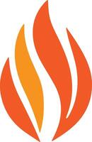 Fire flame icon for different designer vector